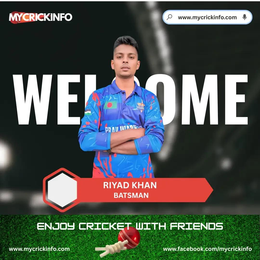 Riyad Khan – The Calm and Confident Right-Handed Batsman of the New Generation
